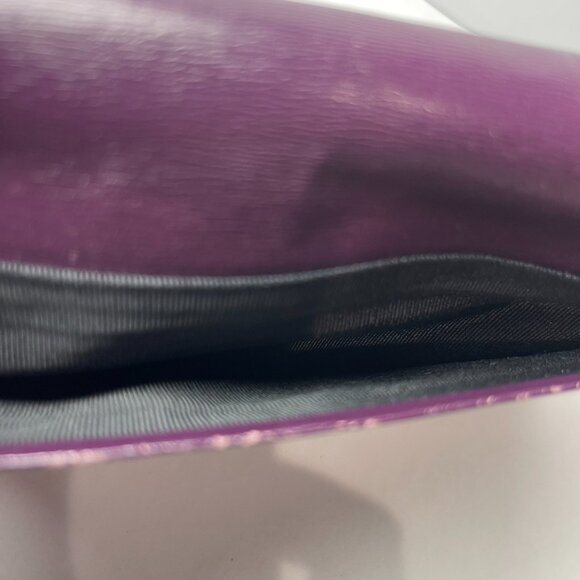 Givenchy Purple Jeweled 4G Logo Kiss Lock Long Wallet - Preowned - Picture 12 of 12